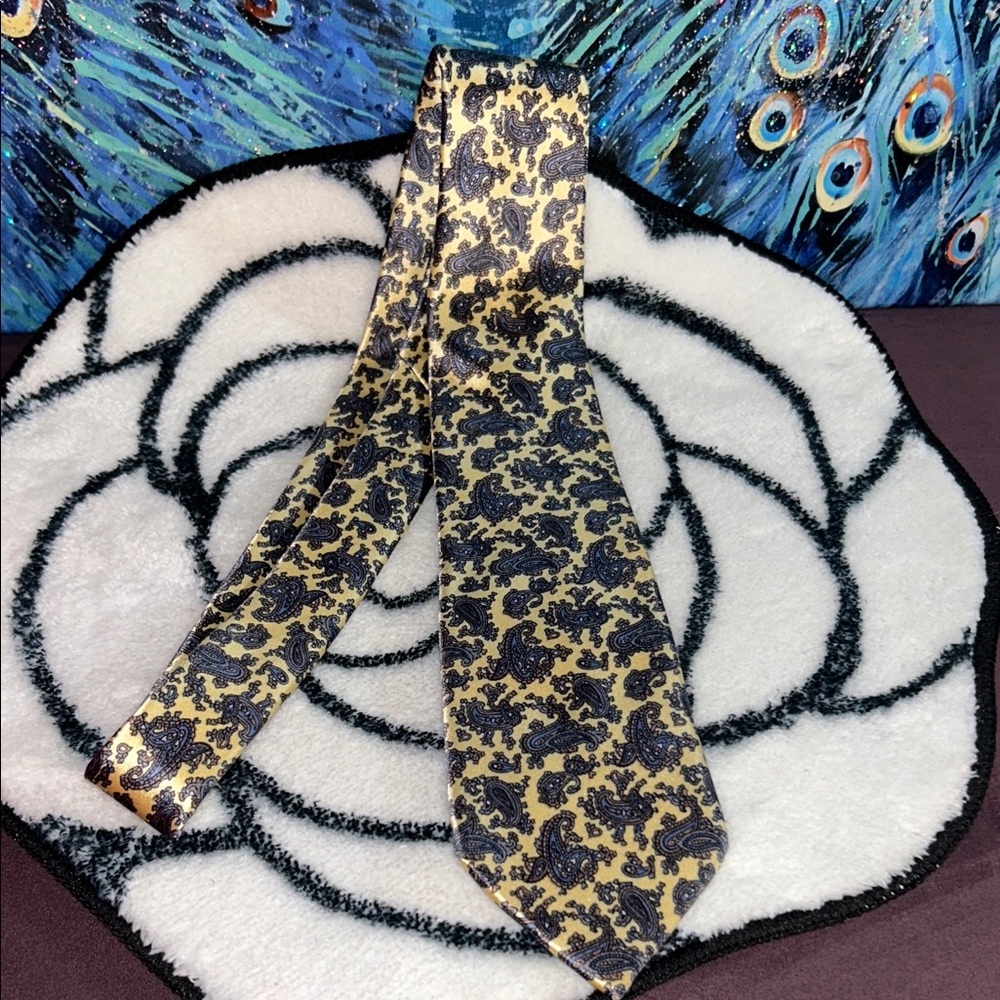 Vintage Christian Dior Pure Silk Paisley Tie